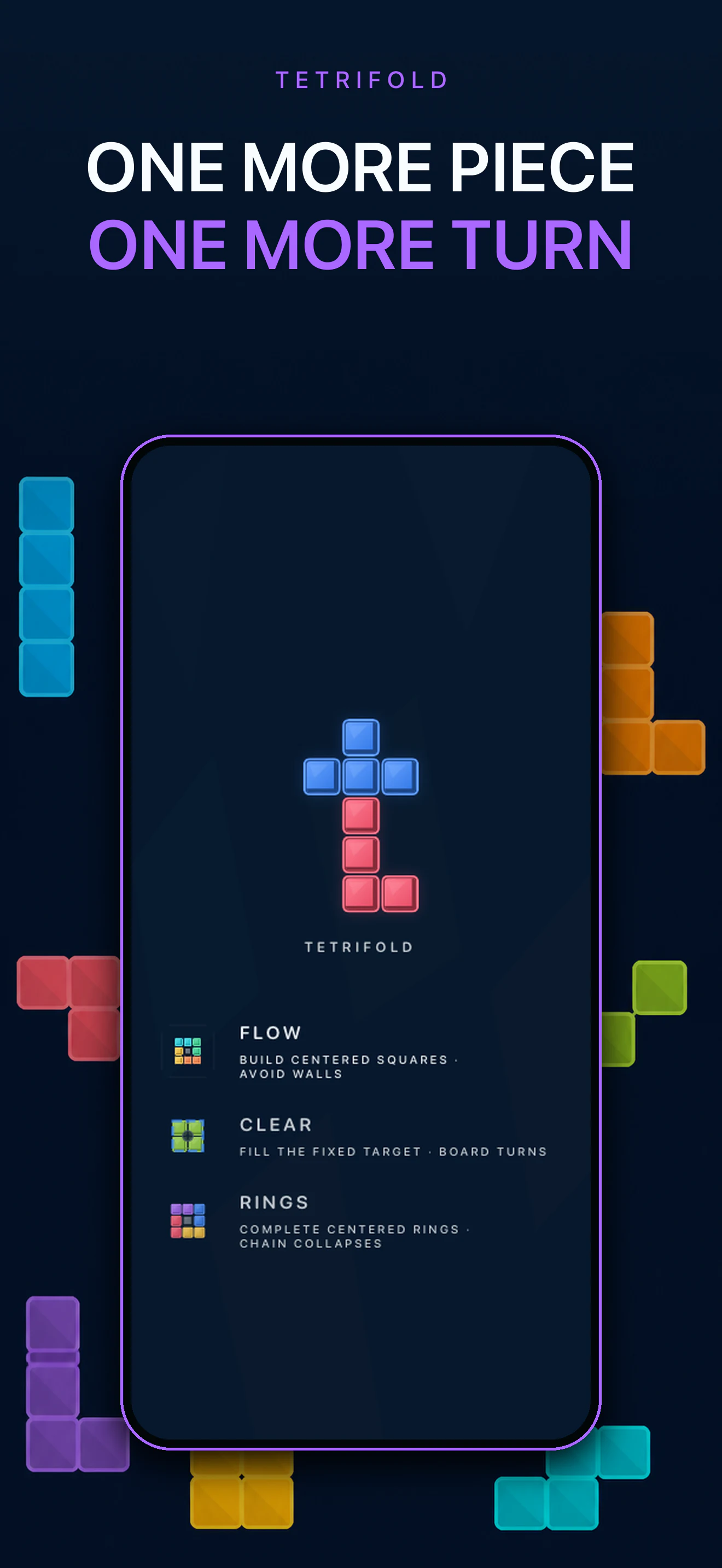 Tetrifold introduction showing one more piece and one more turn